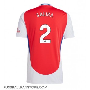 Arsenal William Saliba #2 Replik Heimtrikot 2024-25 Kurzarm